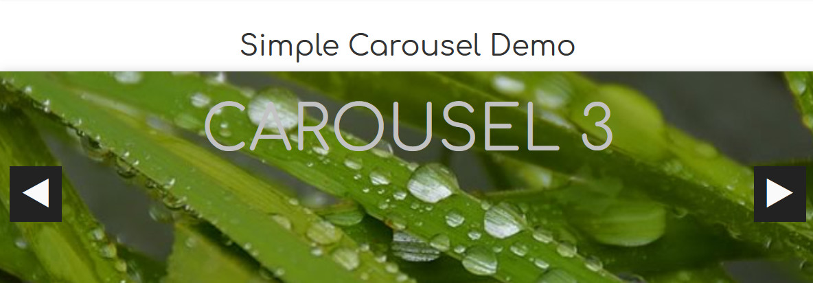 simple carousel demo